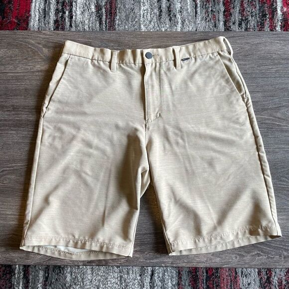 Khaki Hurley Bermuda Shorts - Picture 1 of 4
